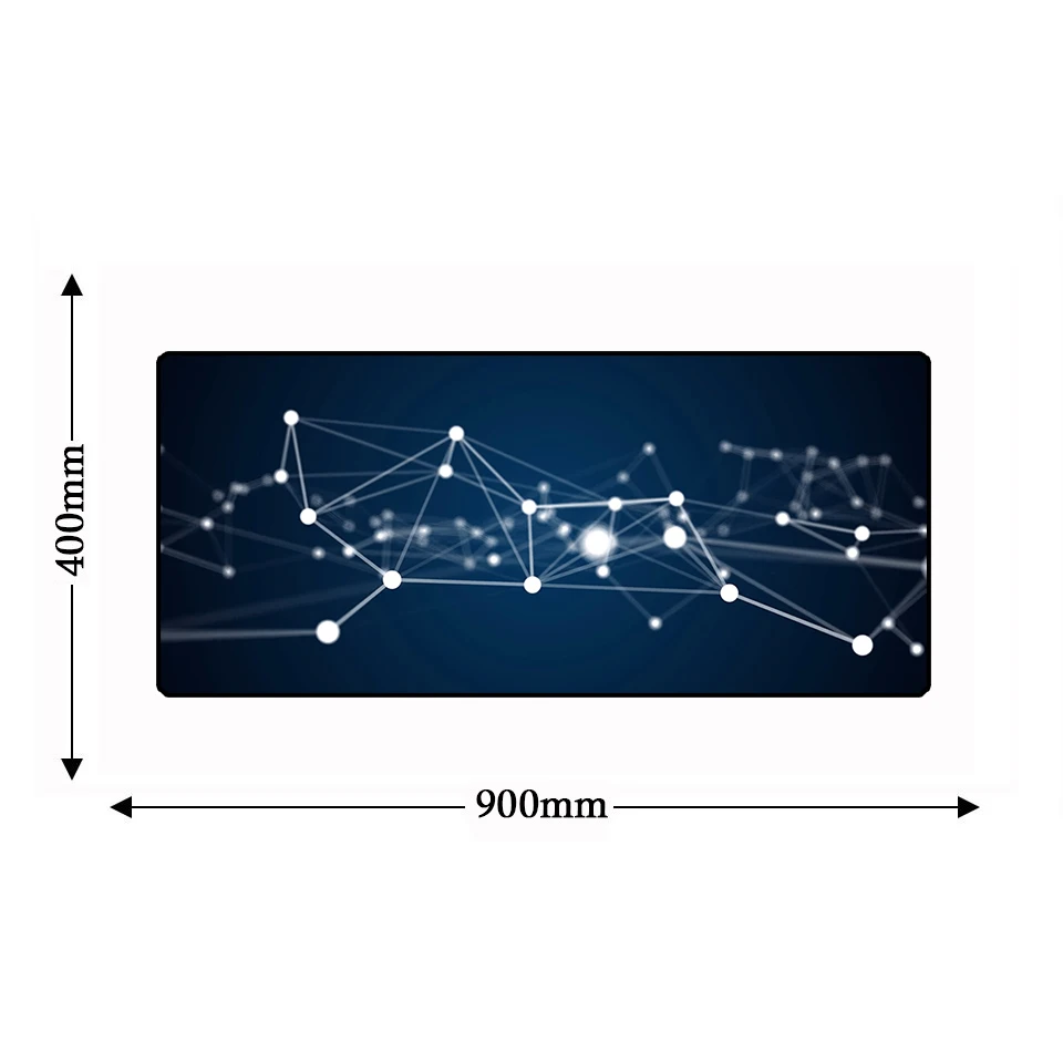 Galaxy 900*400*3 мм XL Большой геймер компьютер запирающийся край коврик для мыши PC