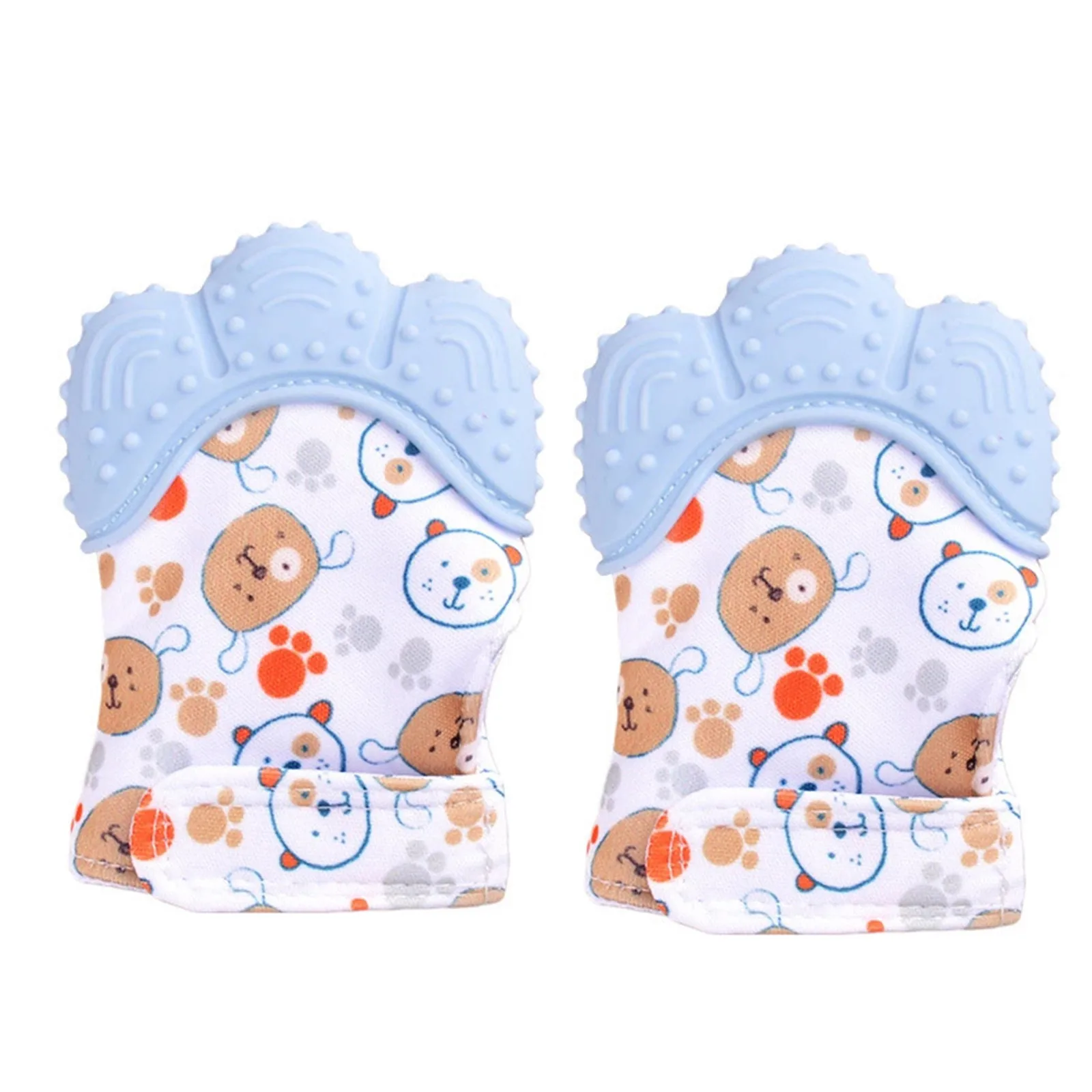 

2pc Hot Sale Toddler Toys Food Grade Silicone Teethers Infant Teething Gloves Anti-bite Hand New-arrival Baby Molar Gloves