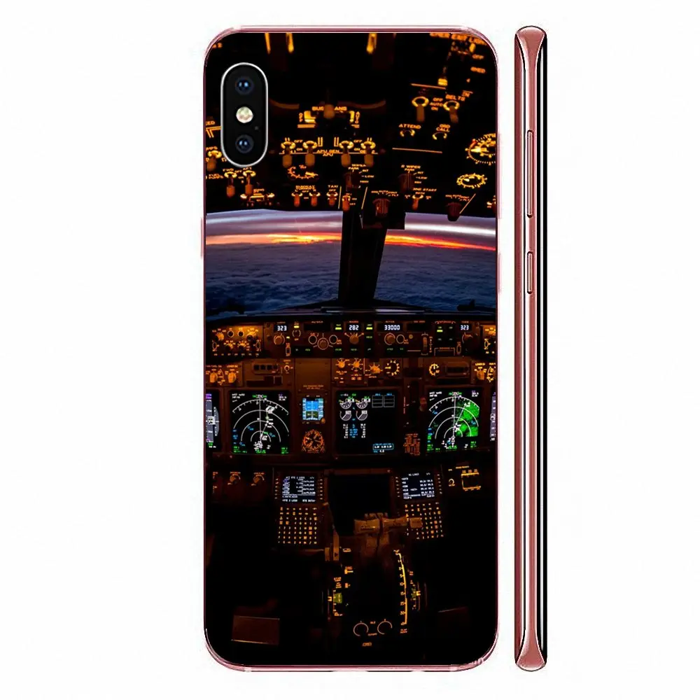 Крутой самолет Cockpit модный для Sony Xperia Z Z1 Z2 Z3 Z4 Z5 compact Mini M2 M4 M5 T3 E3 E5 XA XA1 XZ Premium |