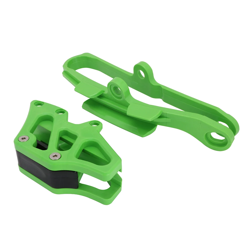 SET Охранная цепь для мотоцикла руководство маятник слайдер цепи для KAWASAKI KXF250 KXF450 KXF 250 KXF 450 2009 2010 2011 2012 2013, 14, 15, 16 лет - Цвет: SET