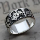 Кольцо Luokey винтажное для мужчин и женщин, милое креативное кольцо с машинистом и дирижаблером, бижутерия