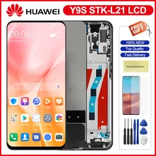 100% Original Screen For Huawei Y9s Lcd Display Touch Screen Digitizer Assembly With Frame For Huawei P Smart Pro 2019 LCD