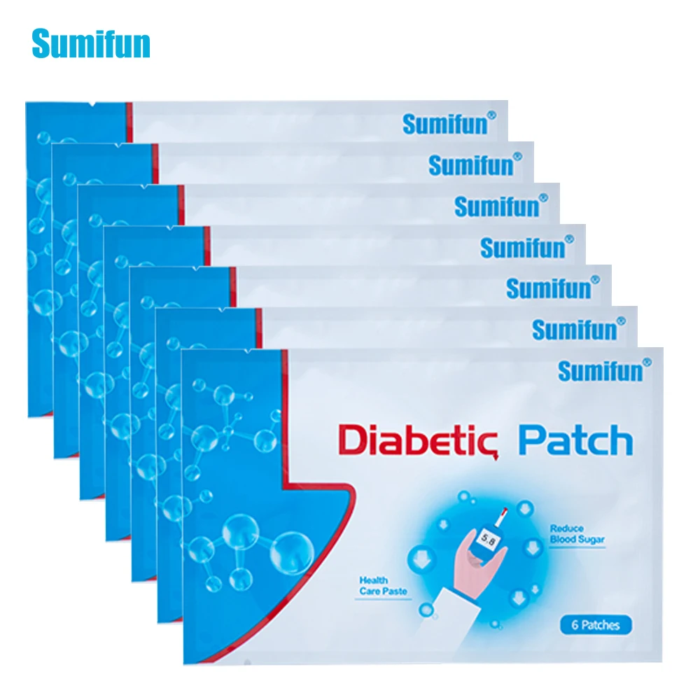 

Sumifun 6pcs/bag diabetic patch Stabilizes Blood Sugar Balance Glucose Content Natural Herbs Diabetes Plaster K03201