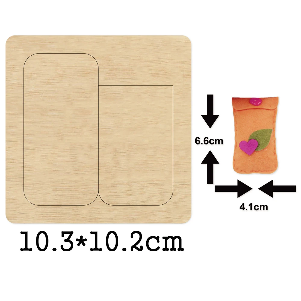 

Cell Phone Bag Cutting Dies New Die Cut &Wooden Dies For Leather Cloth Paper Craft Fit Common Die Cutting Machines on the Market