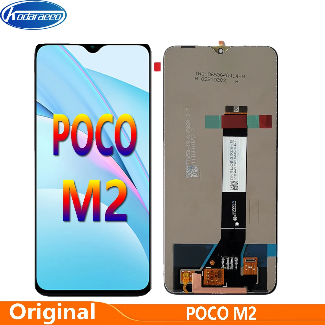 6 53 ''для Xiaomi Poco M2 MZB9919IN M2004J19PI ЖК дисплей с рамкой сенсорный экран дигитайзер в