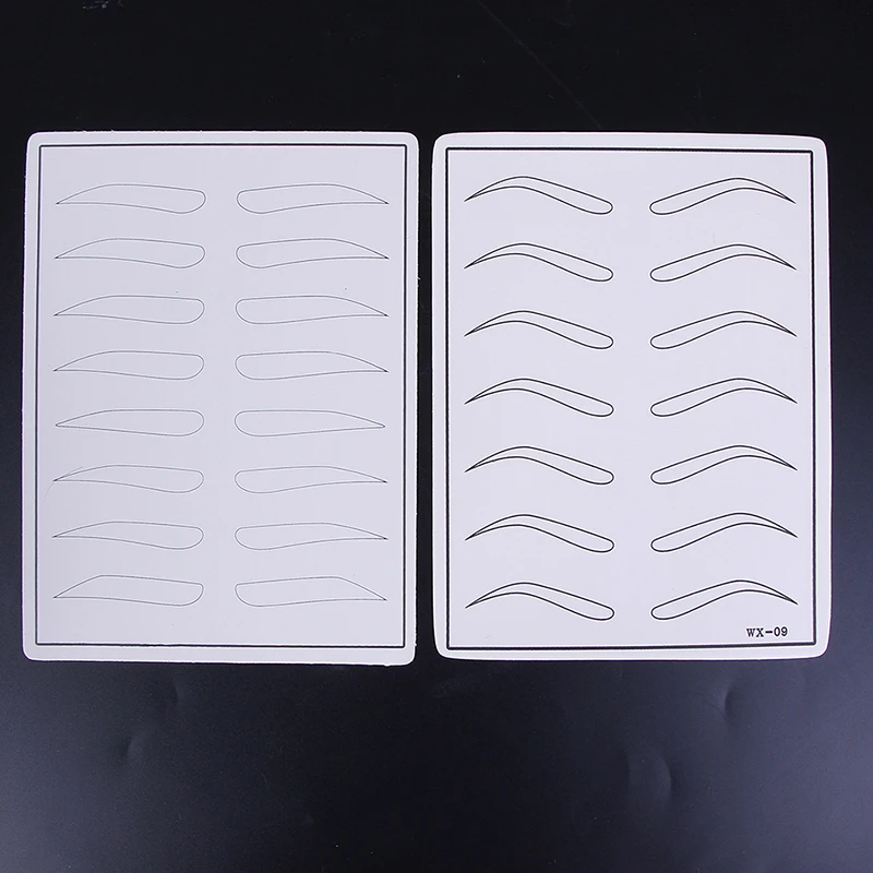 

1pc Silicone Makeup Eyebrow Tattoo Practice Skin Fake Practice Skin For Tattoo Machine white 19.5X14.5cm New~