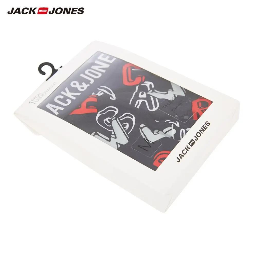 JackJones мужские эластичные хлопковые шорты-боксеры с принтом трусы сексуальные