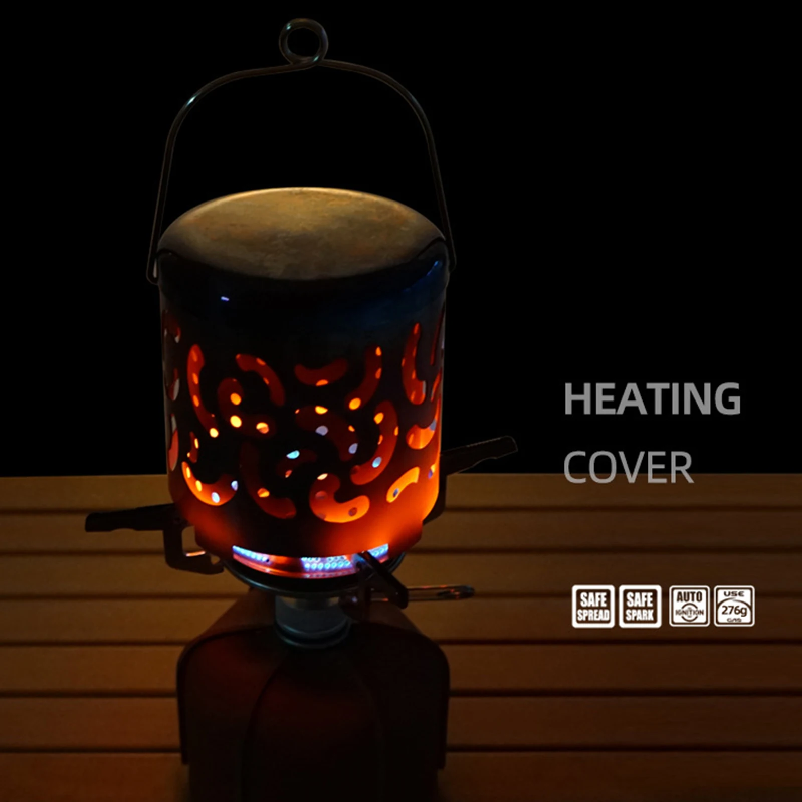 

Outdoor Heater Heating Stoves Portable Mini Stainless Steel Household Camping Traveling Picnic Gas Oven Burner Hiking Equipment