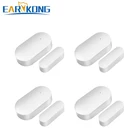 Беспроводной детектор зазора в двери EARYKONG 433 МГц, датчик открытия окон и дверей, для домашней охранной сигнализации,