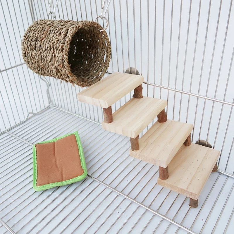 

Hamster Tunnel Bed Pad Sugar Glider Climbing Ladder Cage Playground Chew Toys Bird Rat Habitat Shelter