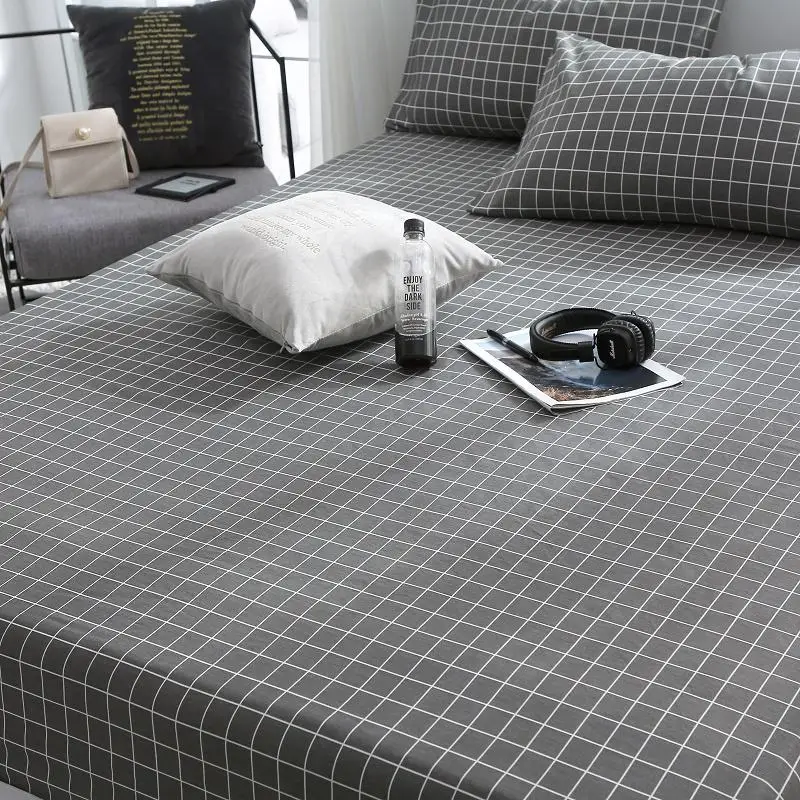 Новое Изделие однотонная натяжная простыня из 100% хлопка прямоугольный