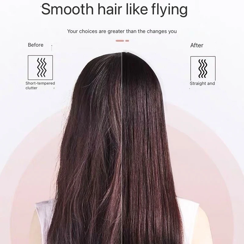 Щетка для волос с нагревом PTC 2 в 1 электрическая расческа керамическая прямая