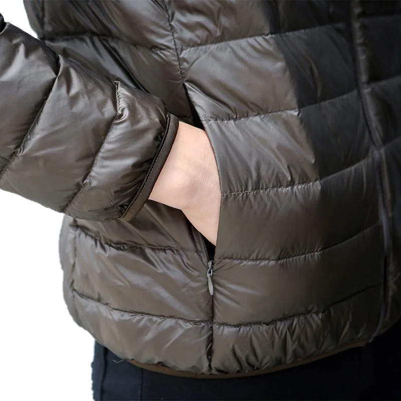 Куртка мужская короткая зимняя с воротником-стойкой приталенный пуховик