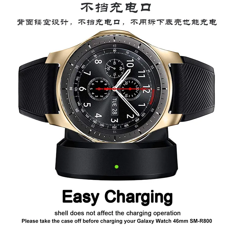 Gear S3 frontier чехол для samsung Galaxy Watch 46 мм 42 мм ремешок чехол Мягкий ТПУ покрытием все вокруг Защитный чехол рамка