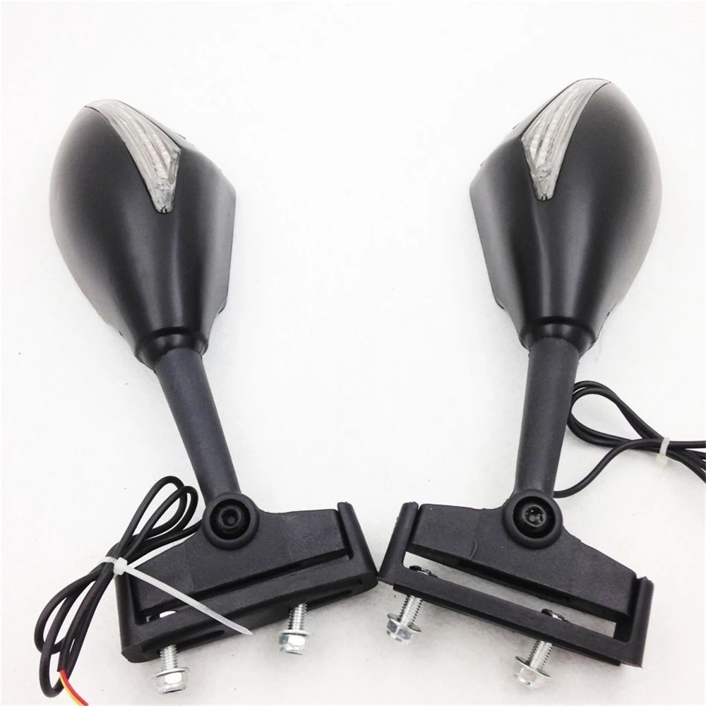 

Motorcycle Turn Signal Integrated Mirrors For Yamaha&Honda&Suzuki&Kawaski&Ducati