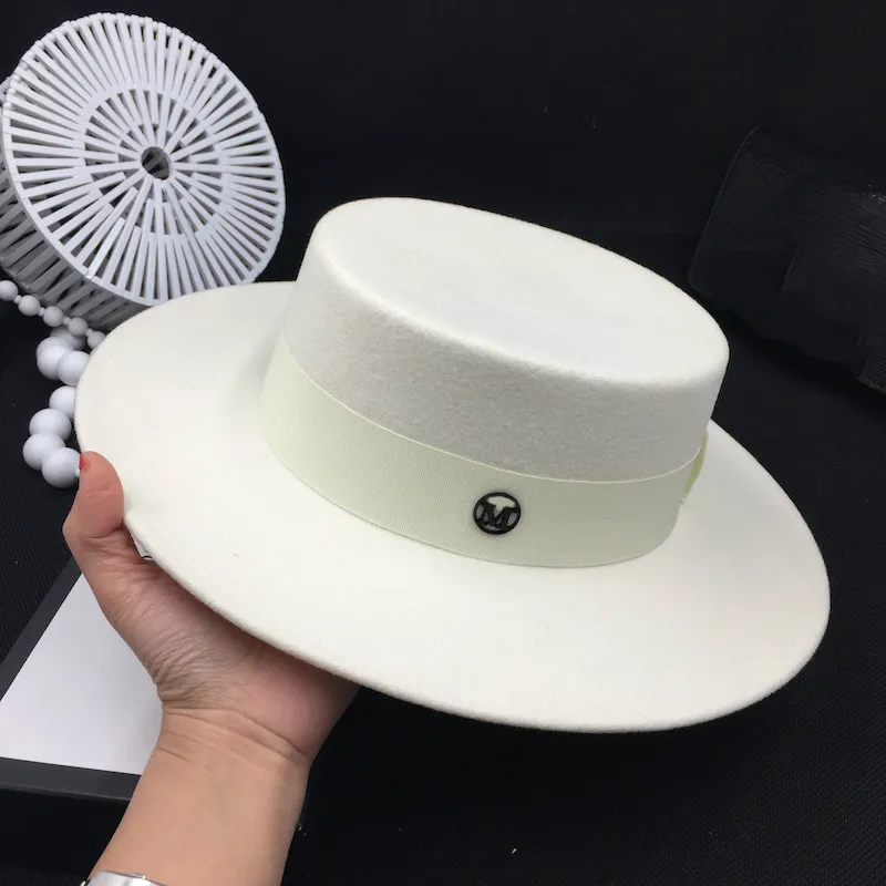 Веб знаменитостей тот же белый топ шляпа женский французский элегантный
