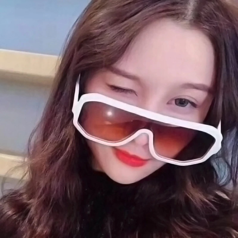 

Oversized Square Fishing Sunglasses Men Women for Driver Goggles Flat Top Fashion Lens Sun Glasses for Women Brand Shades UV400