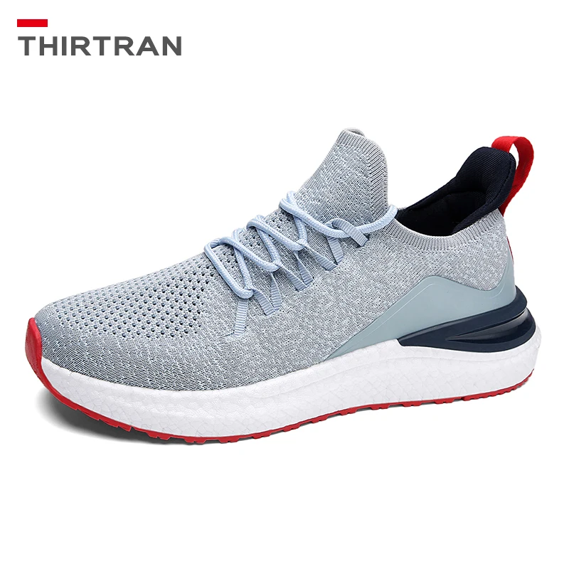 

THIRTRAN 2021 New Men's Sneakers Autumn Breathable Mesh Casual Shoes Wear-resistant Lightweight Sports Running Jogging Trainers