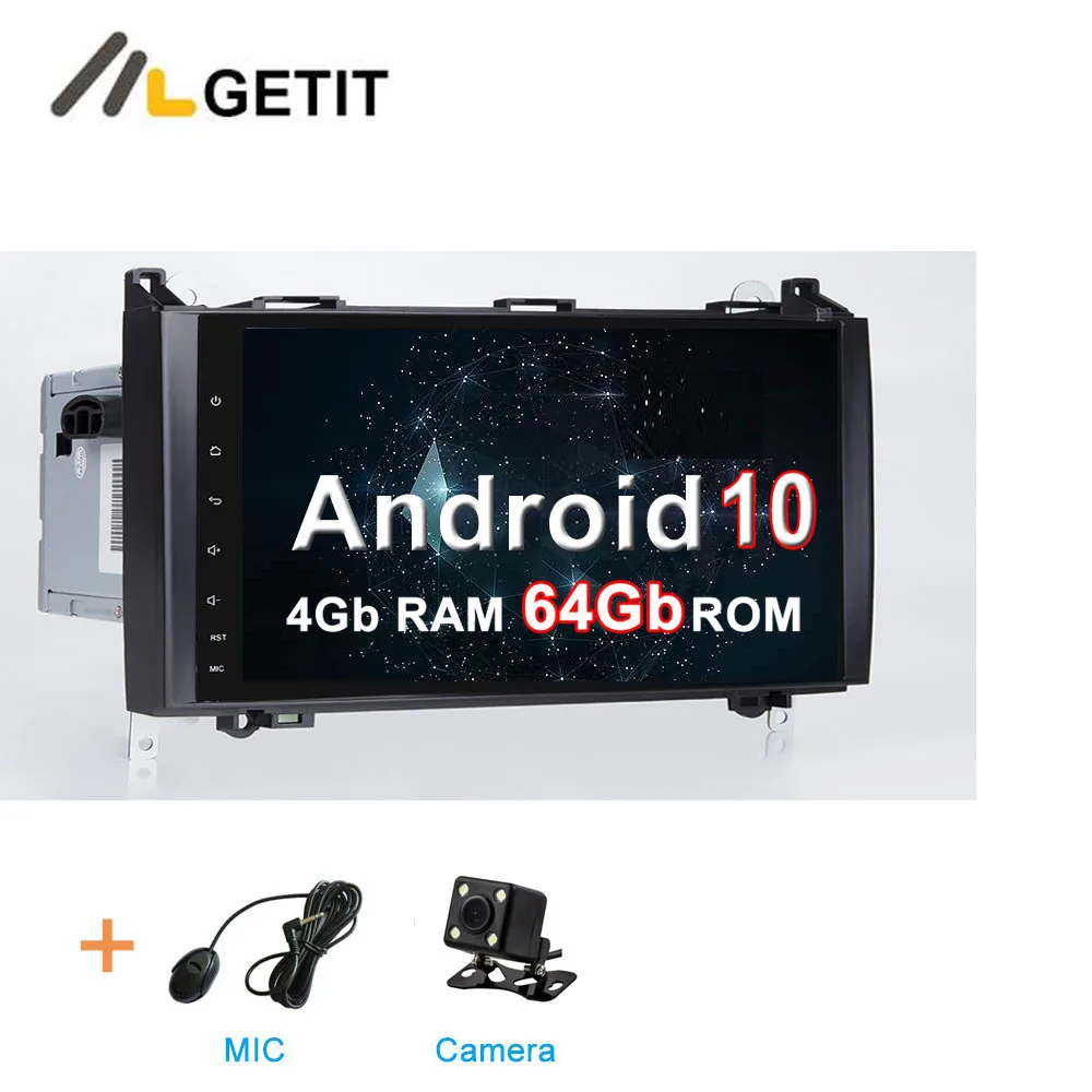 4G CAMERA DSP Android 10 Автомагнитола Стерео gps головное устройство для Mercedes Benz B200 W169 W245 Viano Vito W639 Sprinter W906 - Цвет: 4G CAMERA