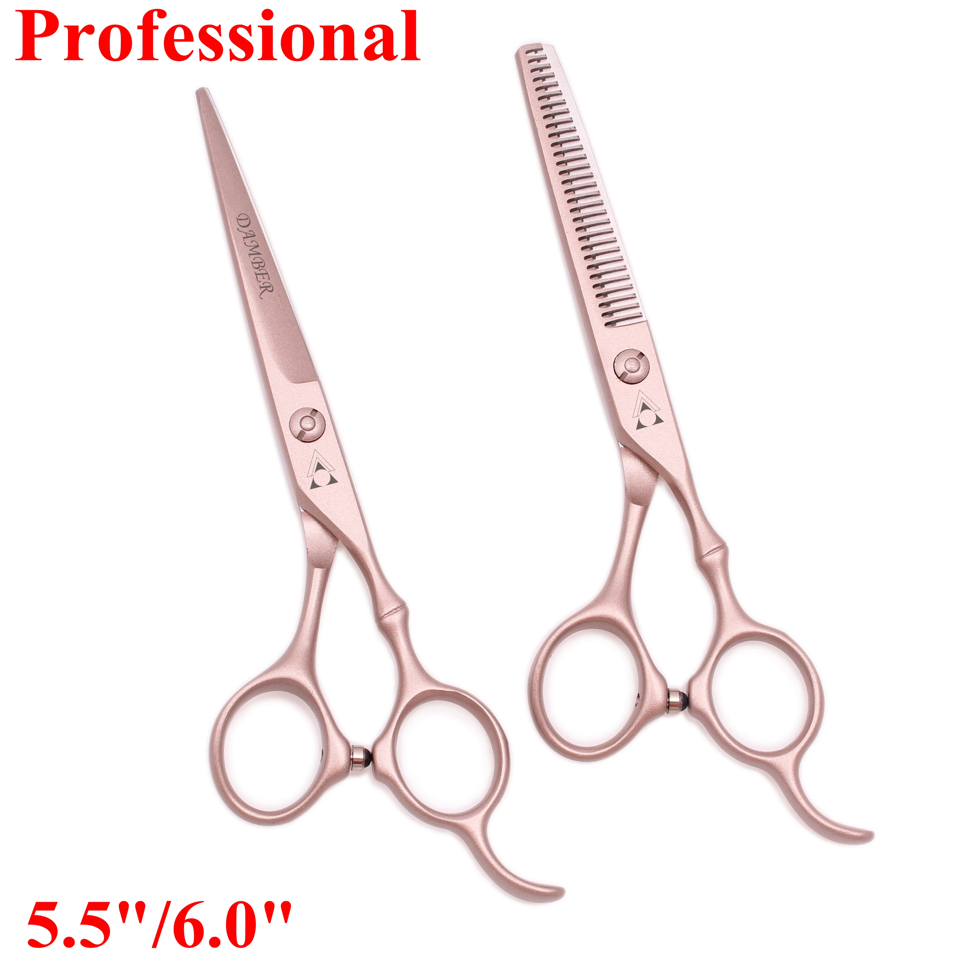 5.5 6 Japanese Steel 440C Hair Scissors Professional Hairdressing Scissor High Quality Barber Scissors Thinning Cutting Set 9030