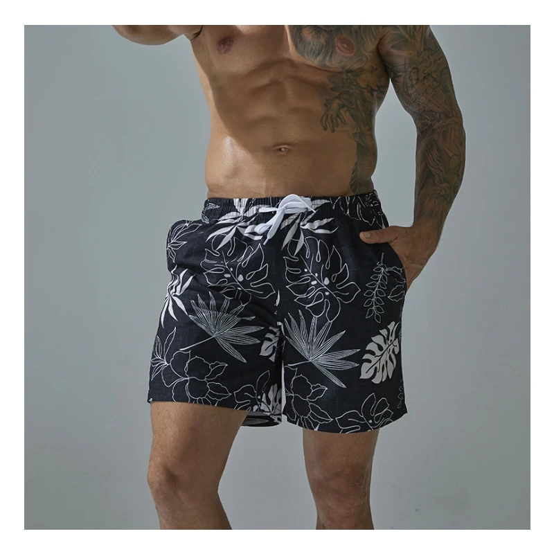 

Summer sea surfing beach pants men's printed swimming trunks five minute shorts big shorts surfing pants