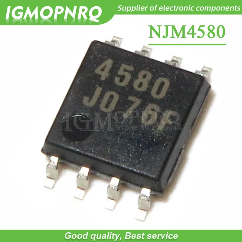 50 шт. NJM4580M NJM4580 4580 лапками углублением SOP-8 IC двойной операционный усилитель бесшумные аудио усилитель IC чип