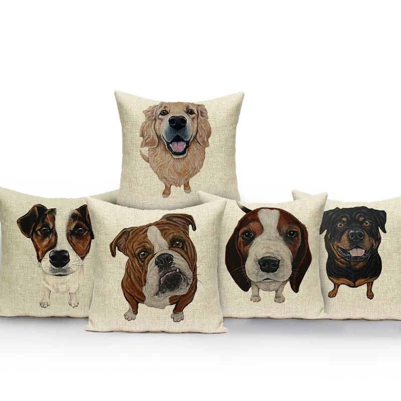 

French Bulldog Animal Dog Printed Cushion Cover Home Decor Pillow Cover Sofa Coffee Car Chair Throw Pillow Case Almofada Cojines