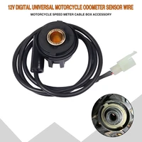 12v digital universal motorcycle odometer sensor wire motorcycle speed meter cable box accessory