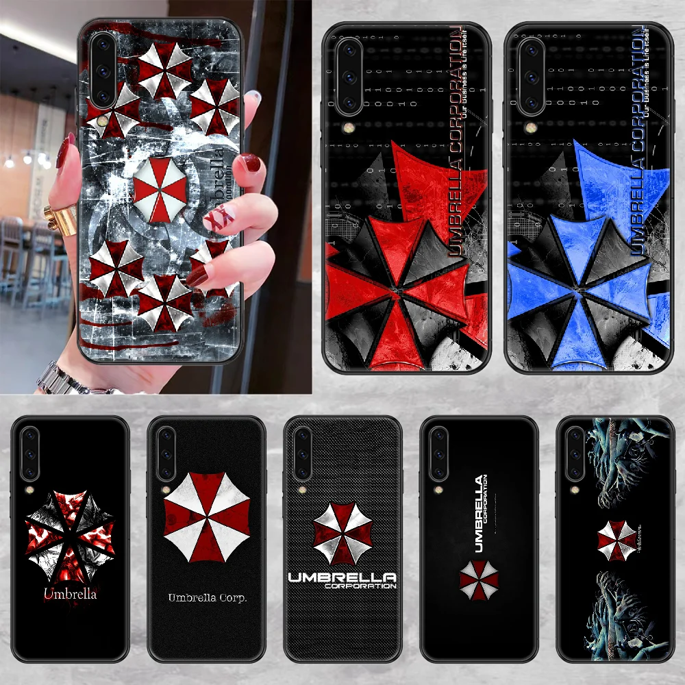 Чехол umbrella corporation для телефона Samsung Galaxy A 3 5 7 8 10 20 21 30 40 50 51 70 71 E S 2016 2018 4G black art hoesjes |