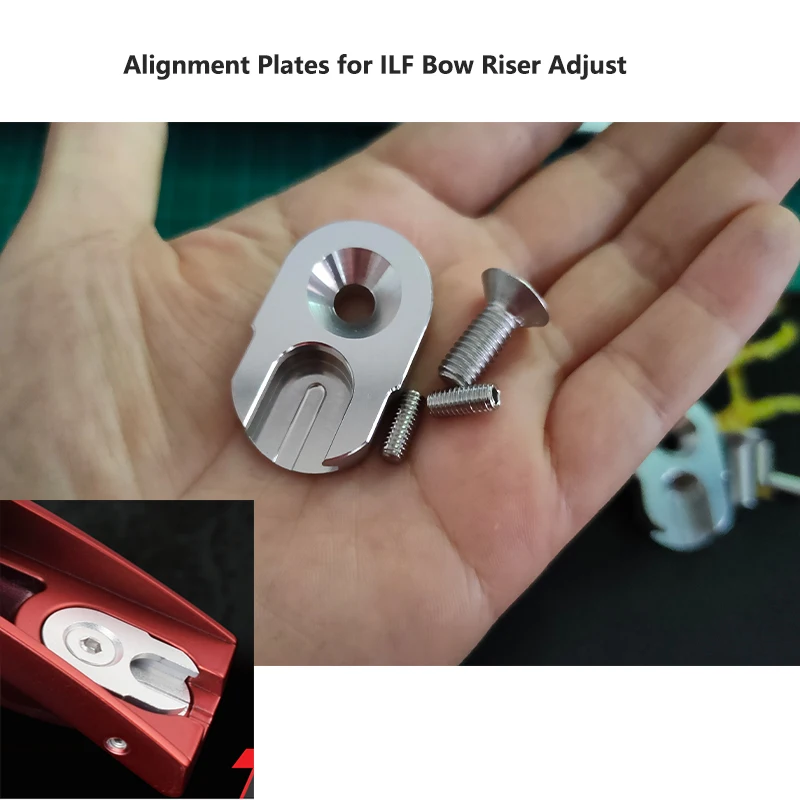 

1/2 Set Alignment Plates for ILF Bow Riser Adjust NIKA ET-3 Bow Riser Adjust Archery hunting accessories