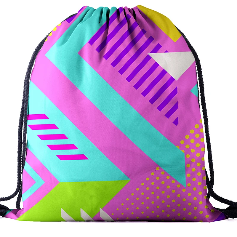 

backpack drawstring BAGS drawstring fashion printing travel softback men bags unisex Women's shoulder bag knapsack Geography new