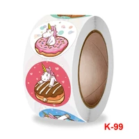 uu gift 500 pieces of kids reward stickers 8 pattern unicorn donut classroom teacher cute animals seal stationary sticker
