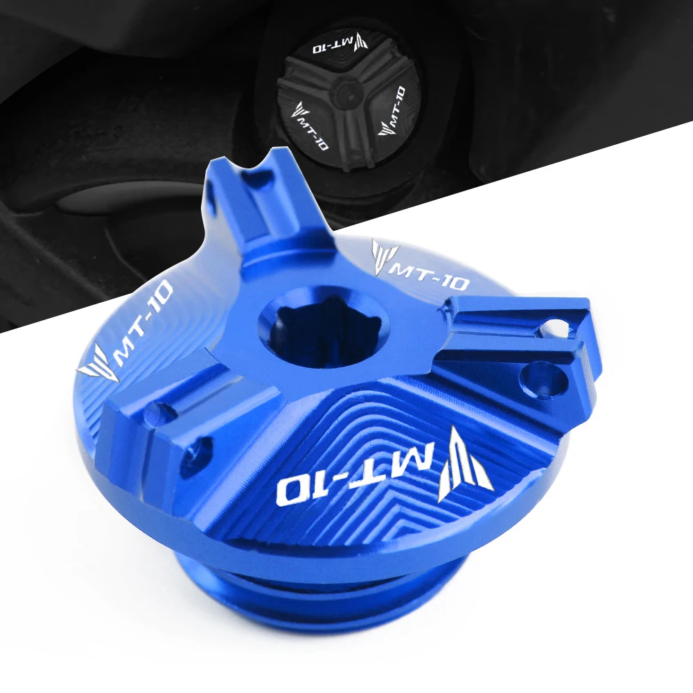 

For YAMAHA MT-10 MT10 2014 2015 2016 2017 2018 2019 2020 CNC Engine Oil Filler Cap Sump Plug Cover Screw Tank Cap Bolt Nut