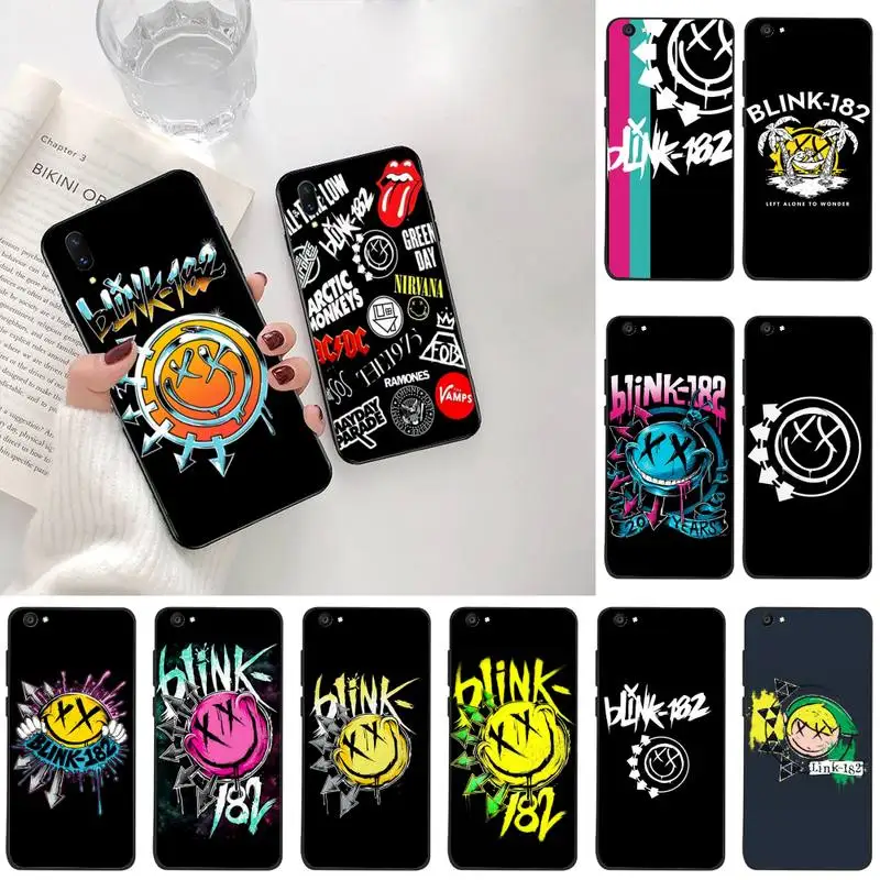 

HPCHCJHM Pro Punk Rock Band Blink 182 Soft Silicone TPU Phone Cover For Vivo Y91c Y17 Y51 Y67 Y55 Y93 Y81S Y19 V17 vivos5