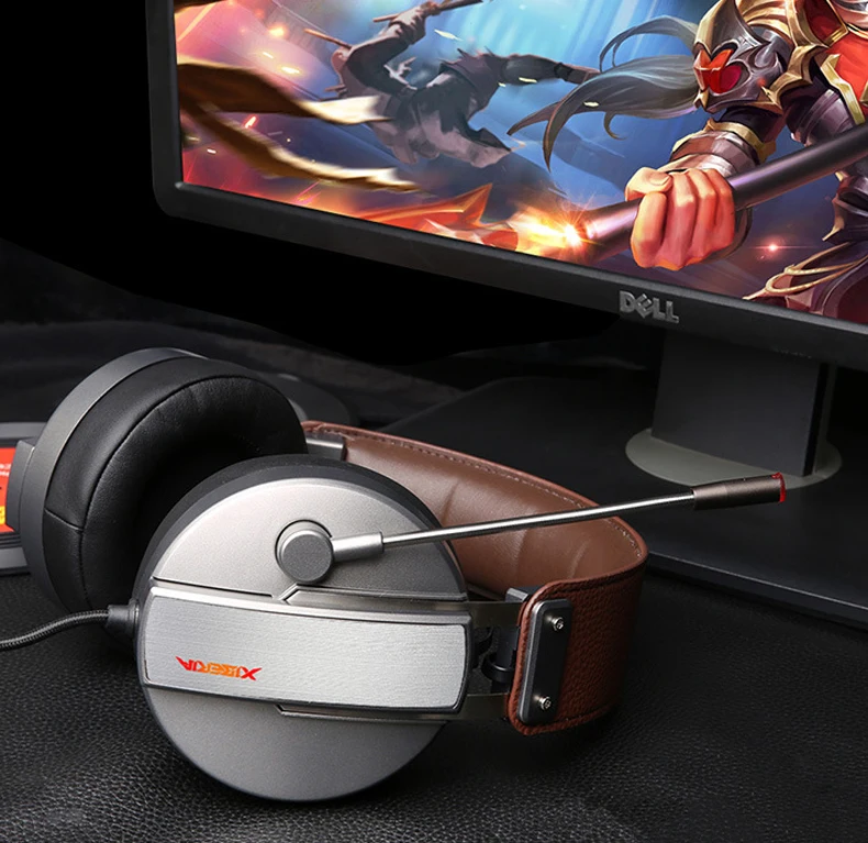 USB 7,1 объемный звук Игровая гарнитура игровые наушники с микрофоном для компьютера геймера гарнитура бас шлем для ПК наушники