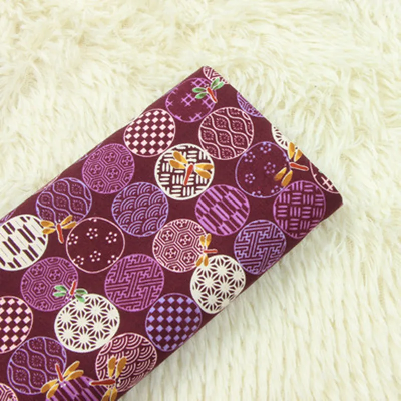 Половинная тонкая хлопчатобумажная ткань мягкая с принтом стрекозы ручная