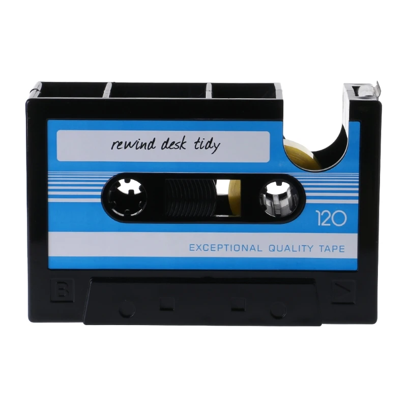 

Cassette Pattern Pen Pencil Pot Holder Container Organizer Stationery Gift 1XCE