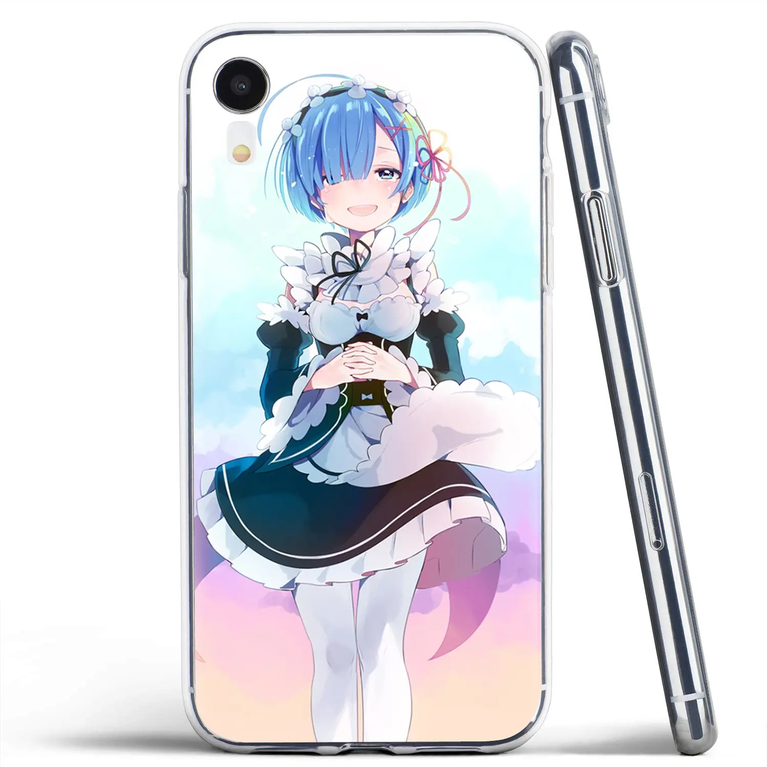 Силиконовые чехлы для телефонов аниме RE ZERO Ram Rem Samsung Galaxy Note 2 3 4 5 8 9 S2 S3 S4 S5 Mini S6 S7 Edge S8