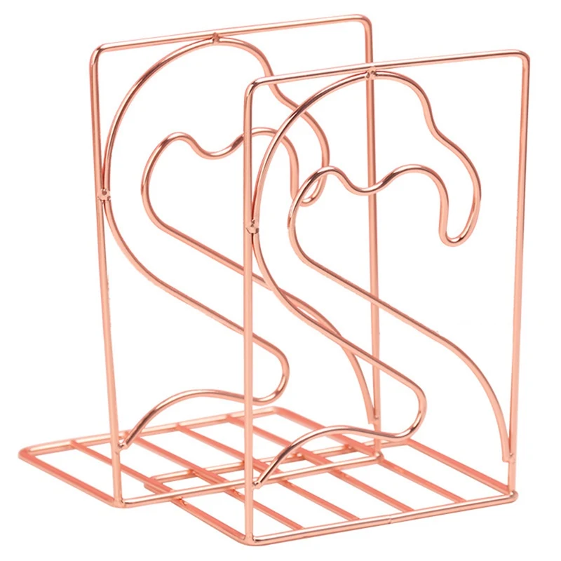 

Nordic style creative wrought iron telescopic book stand desk decoration ornaments