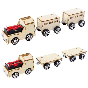 Набор для самостоятельной сборки научных электромобилей, эксперименты со шлейфом, Набор обучающих электронных моделей для мальчиков, детей 8