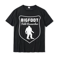teeday bigfoot field researcher t shirt tshirts classic birthday cotton men tops tees funny christmas day