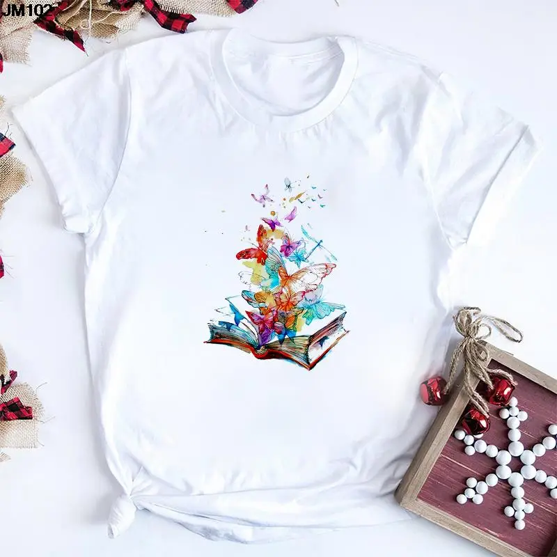 

Summer Women's Gothic Print T-shirt Harajuku Fashion Streetwear Female Clothing T Shirt Casual White Top Tee Short Sleeve Tshirt