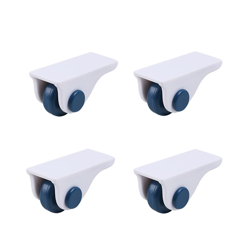 

4Pcs Home Directional Pulley Self-Adhesive Wheel Directional Sticky Furniture Caster For Storage Box Tissue Box Dust Bin