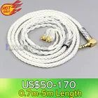 LN006775 4,4 мм XLR Сделано в Китае 2,5 мм 3,5 99% чистого серебра 8 Core кабель наушников для Sony XBA-H2 XBA-H3 XBA-Z5 xba-A3 xba-A2