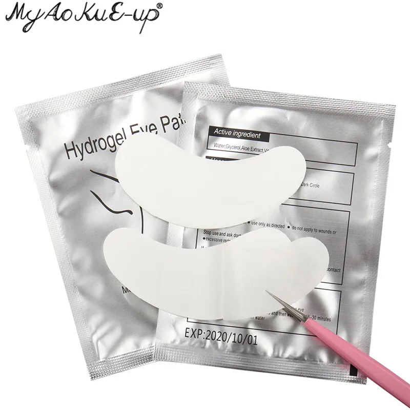 Накладки на глаза 50 пар гидрогелевые накладки накладные ресницы маска для глаз