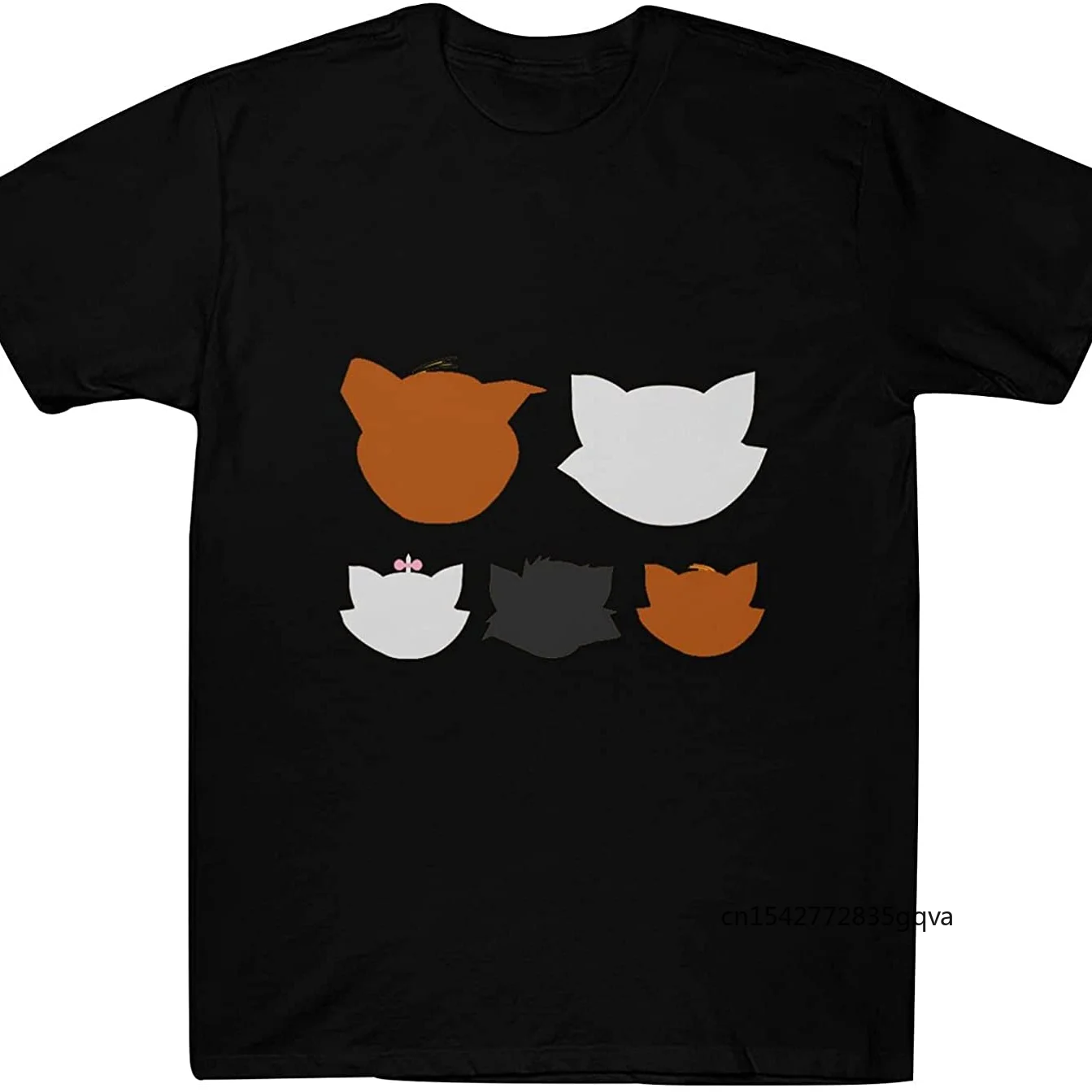

Cartoon Cat Printed T-shirt Summer Unisex Tops Trendy Short and Breathable Sleeve Customized Products