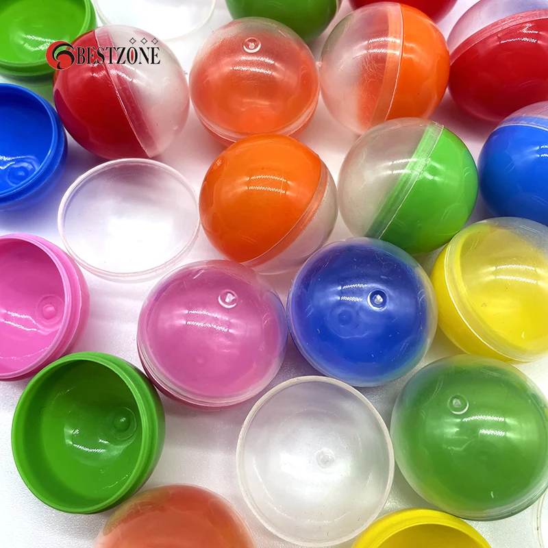 5Pcs Diameter 30MM Half Transparent Colorful Plastic Toy Capsule Surprise Ball Kids For Vending Machine Split Body Eggshell - купить по