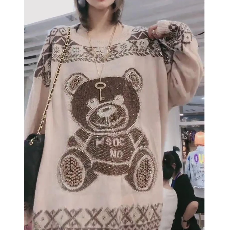 Осень 2019 костюм с круглым вырезом платье длинный рукав вязаный без подкладки