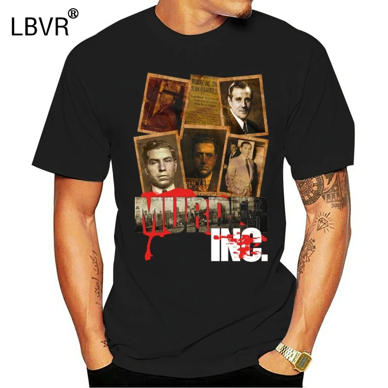 Убийства Inc футболка мафия Моб гангстеры преступники киллер рубашка Luciano