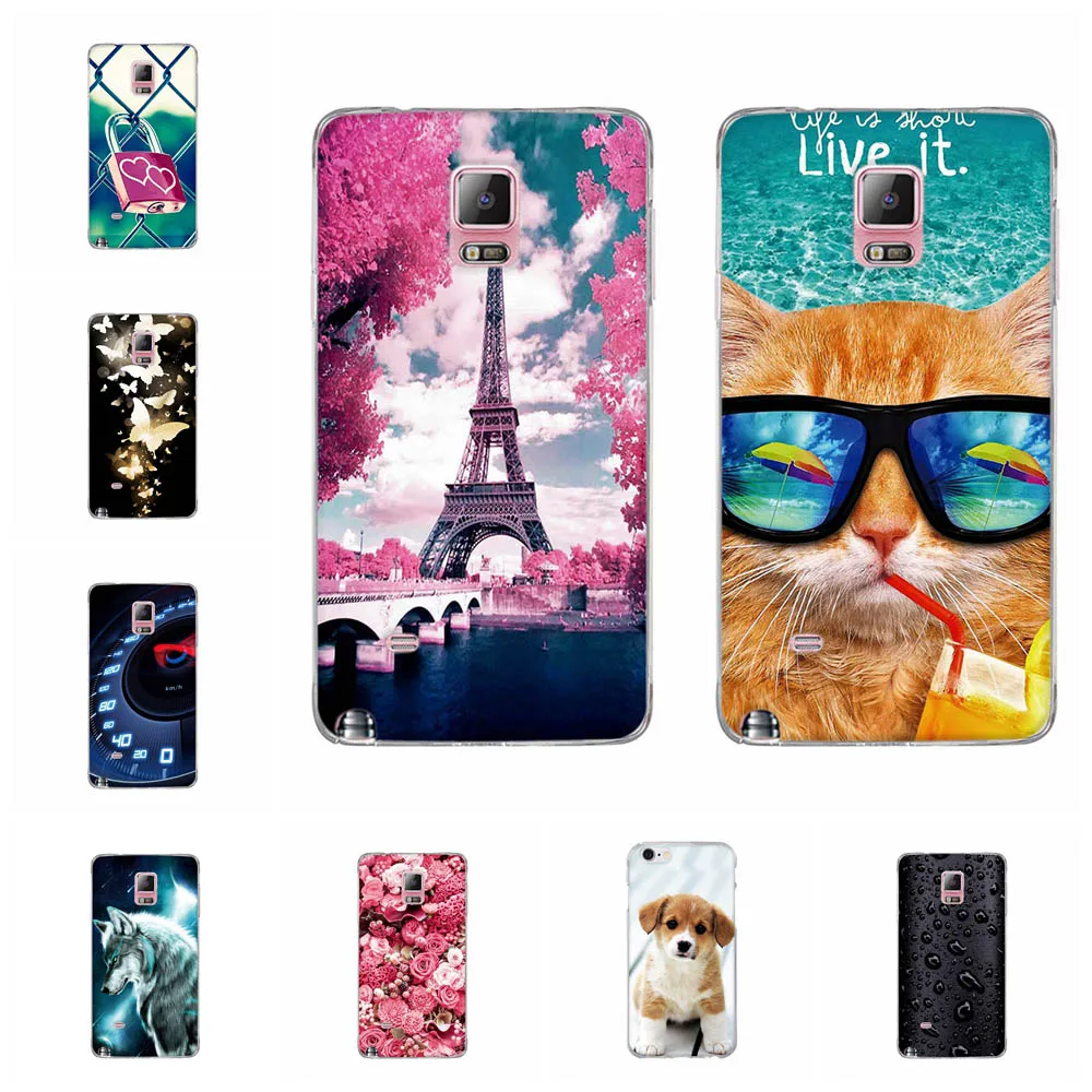 Силиконовый чехол для Samsung Galaxy Note 4 N9100 чехлы телефонов|Бамперы| |